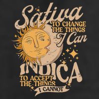 Sativa To Change The Things I Can Indica Positivity Golf Towel