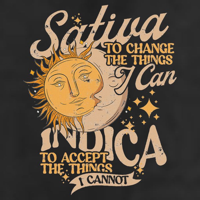 Sativa To Change The Things I Can Indica Positivity Golf Towel