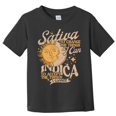 Sativa To Change The Things I Can Indica Positivity Toddler T-Shirt