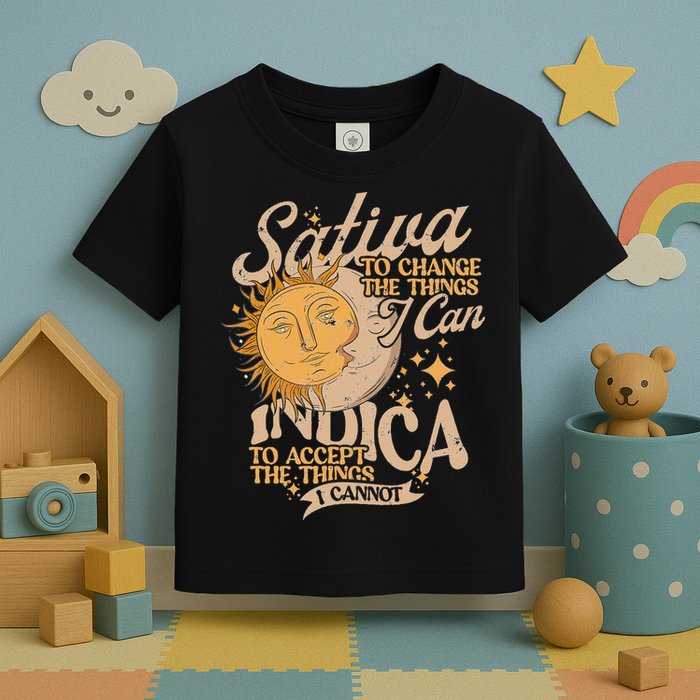 Sativa To Change The Things I Can Indica Positivity Toddler T-Shirt