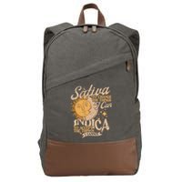 Sativa To Change The Things I Can Indica Positivity Cotton Canvas Backpack