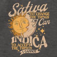 Sativa To Change The Things I Can Indica Positivity Vector Backpack