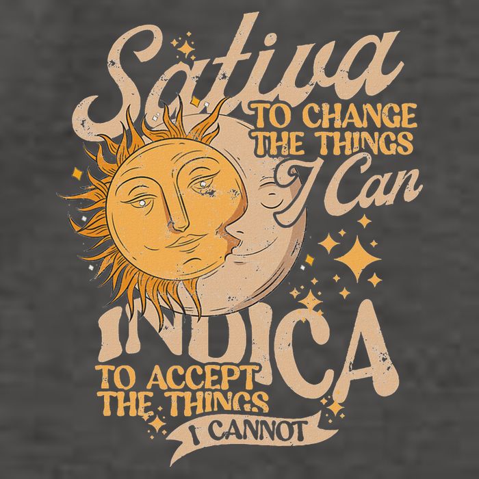 Sativa To Change The Things I Can Indica Positivity Vector Backpack