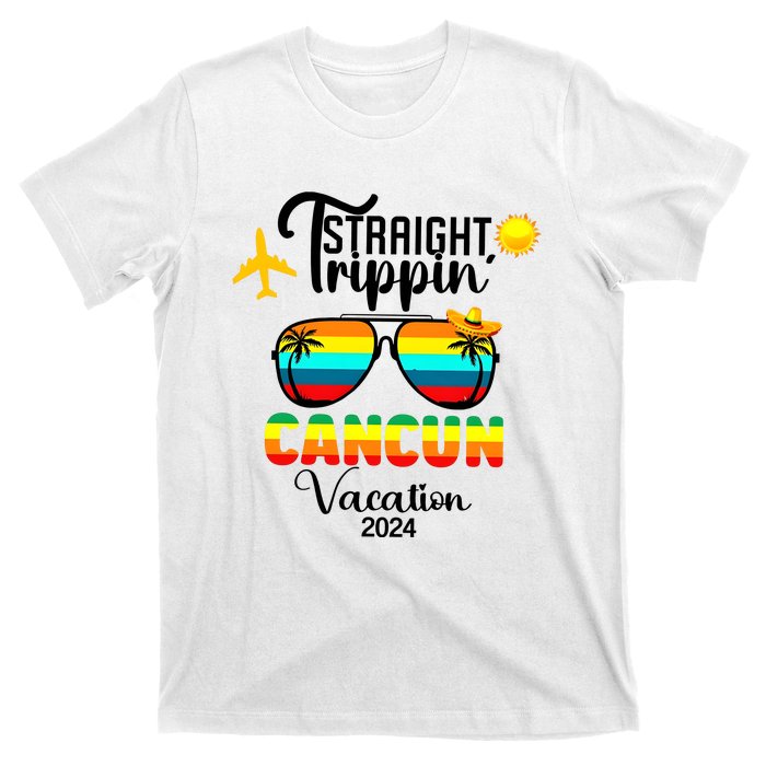 Straight Trippin Cancun Vacation 2024 T-Shirt