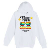 Straight Trippin Cancun Vacation 2024 Premium Pullover Hoodie