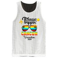 Straight Trippin Cancun Vacation 2024 Mesh Reversible Basketball Jersey Tank