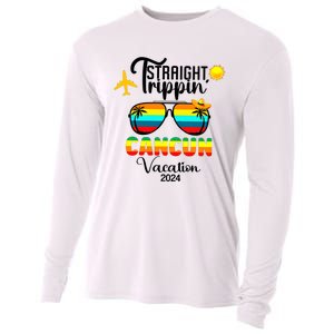 Straight Trippin Cancun Vacation 2024 Cooling Performance Long Sleeve Crew