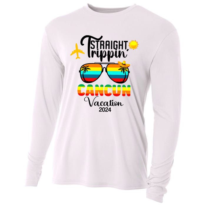 Straight Trippin Cancun Vacation 2024 Cooling Performance Long Sleeve Crew