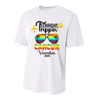 Straight Trippin Cancun Vacation 2024 Performance Sprint T-Shirt