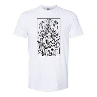 Strength Tarot Card Greek Mythology Halloween Cerberus Witch Gift Softstyle CVC T-Shirt