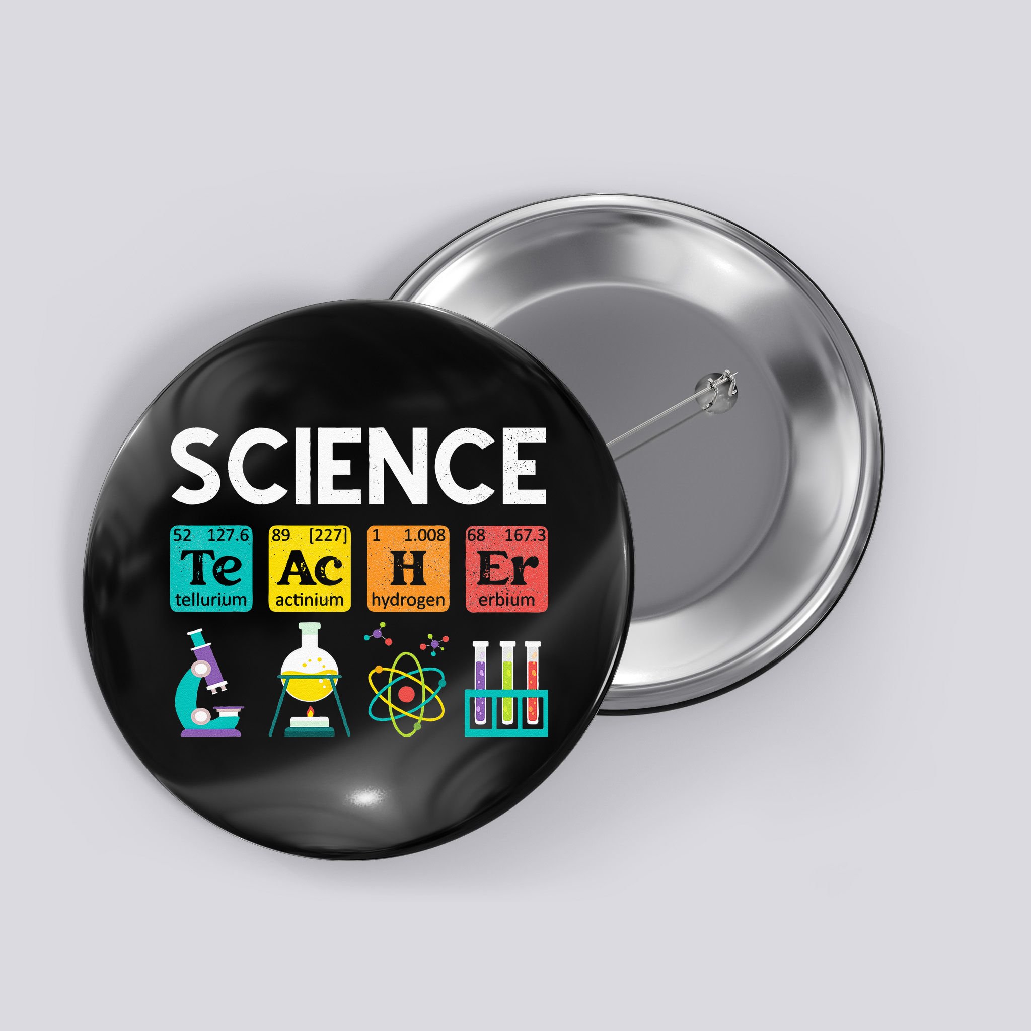 Science Teacher Chemistry Biology Physics Teacher Student Button