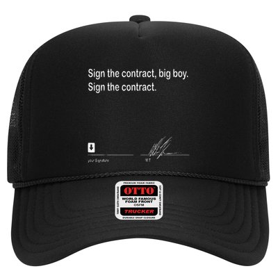 Sign The Contract Big Boy Sign The Contract Mike Signature Trucker Hat