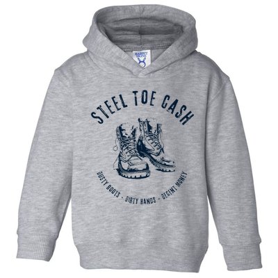 Steel Toe Cash Blue Collar American Workers Toddler Hoodie