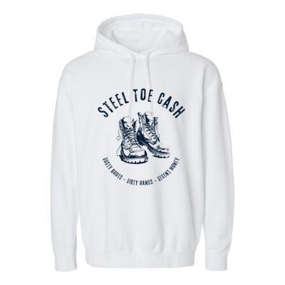 Steel Toe Cash Blue Collar American Workers Garment-Dyed Fleece Hoodie