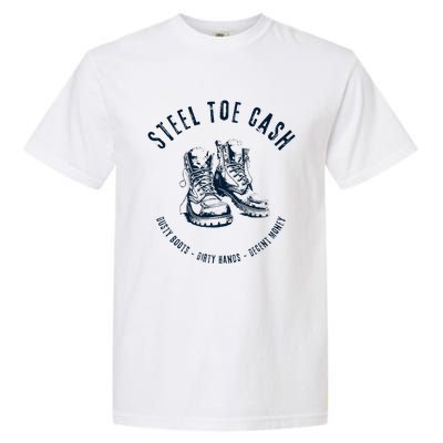 Steel Toe Cash Blue Collar American Workers Garment-Dyed Heavyweight T-Shirt