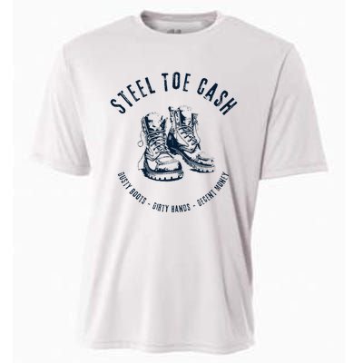 Steel Toe Cash Blue Collar American Workers Cooling Performance Crew T-Shirt