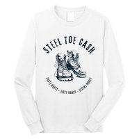 Steel Toe Cash Blue Collar American Workers Long Sleeve Shirt