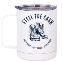 Steel Toe Cash Blue Collar American Workers 12 oz Stainless Steel Tumbler Cup