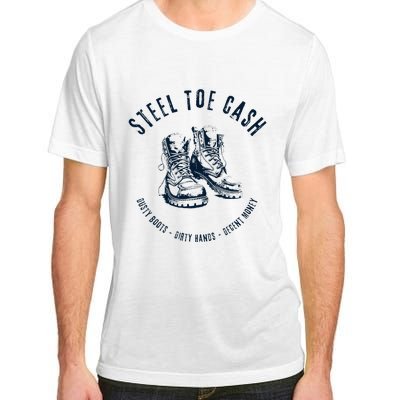 Steel Toe Cash Blue Collar American Workers Adult ChromaSoft Performance T-Shirt