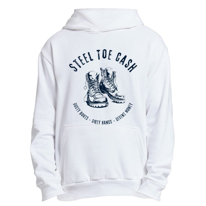 Steel Toe Cash Blue Collar American Workers Urban Pullover Hoodie