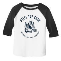 Steel Toe Cash Blue Collar American Workers Toddler Fine Jersey T-Shirt