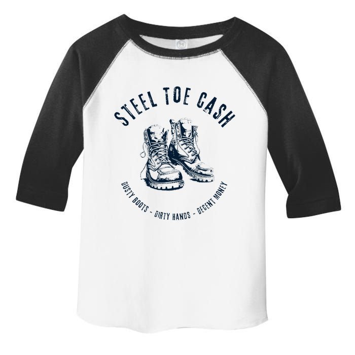 Steel Toe Cash Blue Collar American Workers Toddler Fine Jersey T-Shirt