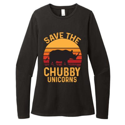 Save The Chubby Unicorns Gift Womens CVC Long Sleeve Shirt