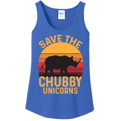 Save The Chubby Unicorns Gift Ladies Essential Tank