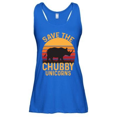 Save The Chubby Unicorns Gift Ladies Essential Flowy Tank