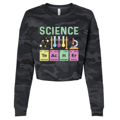 Science Teacher Chemist Physicist Vintage Cropped Pullover Crew