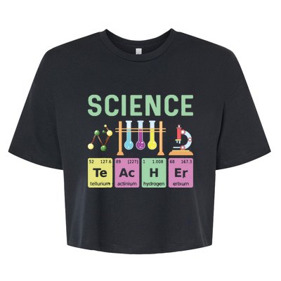 Science Teacher Chemist Physicist Vintage Bella+Canvas Jersey Crop Tee