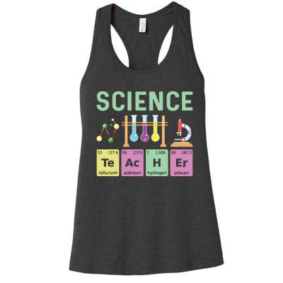 Science Teacher Chemist Physicist Vintage Women's Racerback Tank