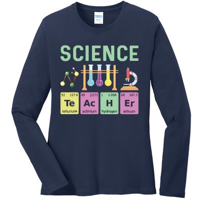 Science Teacher Chemist Physicist Vintage Ladies Long Sleeve Shirt