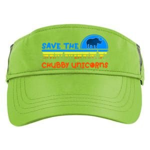 Save The Chubby Unicorns Great Gift Adult Drive Performance Visor