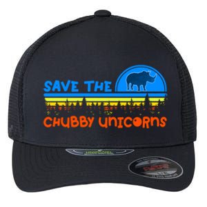 Save The Chubby Unicorns Great Gift Flexfit Unipanel Trucker Cap