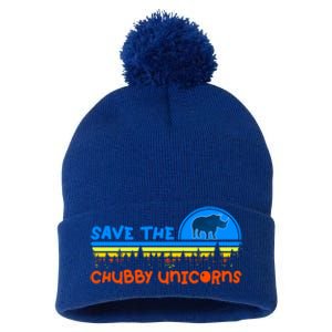 Save The Chubby Unicorns Great Gift Pom Pom 12in Knit Beanie