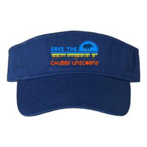 Save The Chubby Unicorns Great Gift Valucap Bio-Washed Visor