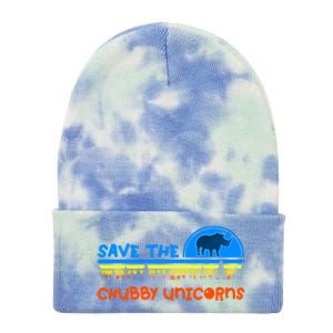 Save The Chubby Unicorns Great Gift Tie Dye 12in Knit Beanie