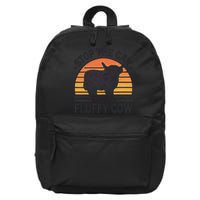 Stop The Car I See Fluffy Cow Retro Highland Cow Lover Funny 16 in Basic Backpack
