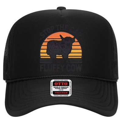 Stop The Car I See Fluffy Cow Retro Highland Cow Lover Funny Hat