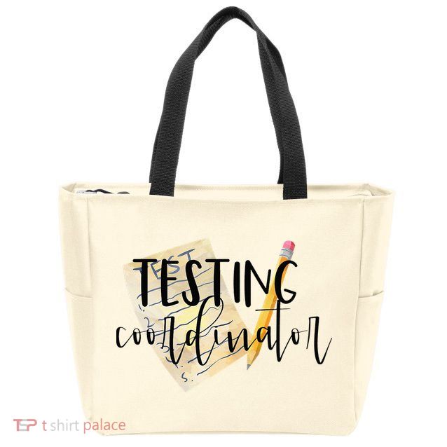 School Testing Coordinator Teacher Tee Zip Tote Bag
