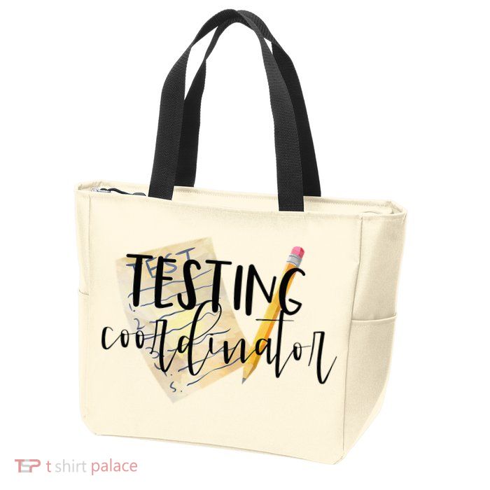 School Testing Coordinator Teacher Tee Zip Tote Bag