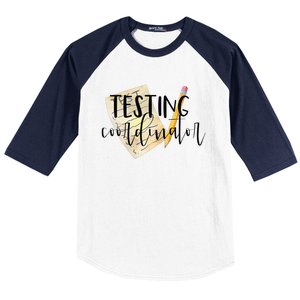 School Testing Coordinator Teacher Tee Baseball Sleeve Shirt