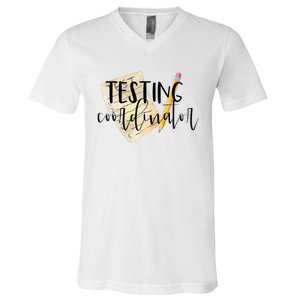 School Testing Coordinator Teacher Tee V-Neck T-Shirt