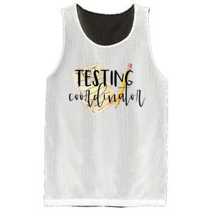 School Testing Coordinator Teacher Tee Mesh Reversible Basketball Jersey Tank