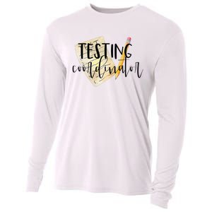 School Testing Coordinator Teacher Tee Cooling Performance Long Sleeve Crew