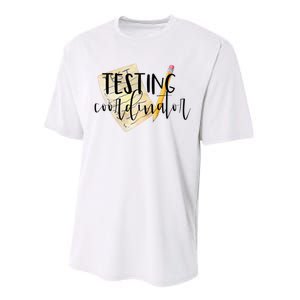 School Testing Coordinator Teacher Tee Performance Sprint T-Shirt