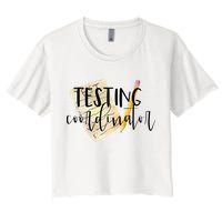 School Testing Coordinator Teacher Tee Crop Top