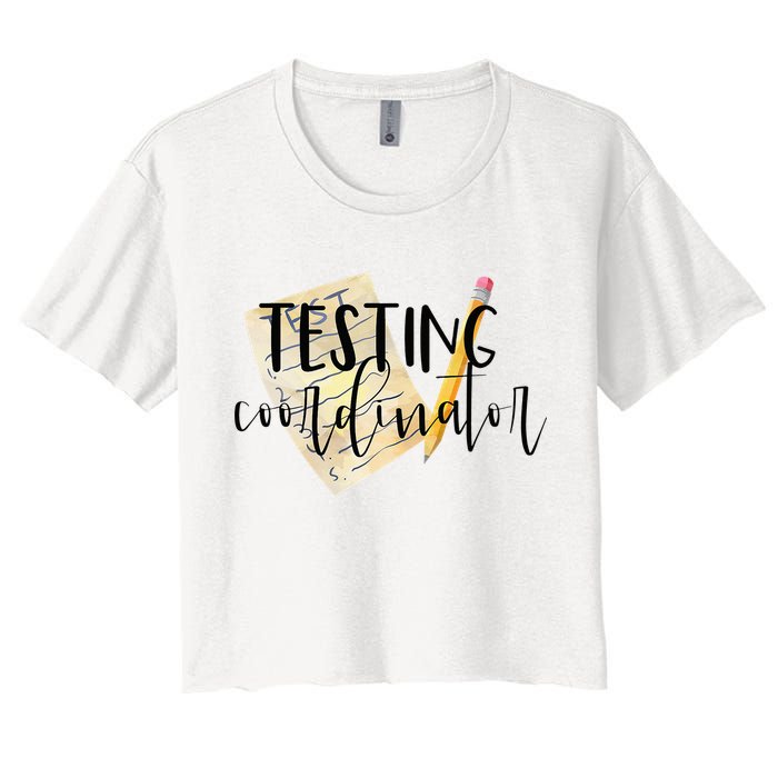 School Testing Coordinator Teacher Tee Crop Top