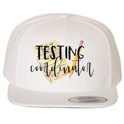 School Testing Coordinator Teacher Tee Wool Snapback Cap